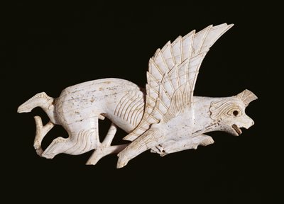 Griffin plaque, from Fort Shalmaneser, Nimrud, North Iraq, 9th-8th century BC by Phoenician